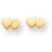 14k Madi K Double Heart Earrings GK179 - shirin-diamonds