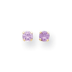 14k Madi K 3mm Synthetic Birthstone Earrings GK194 - shirin-diamonds