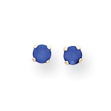 14k Madi K 3mm Synthetic Birthstone Earrings GK201 - shirin-diamonds