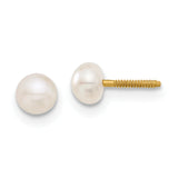 14k Madi K 3mm FW Cultured Pearl Earrings GK247