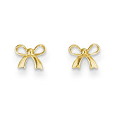 14k Madi K Bow Post Earrings GK598 - shirin-diamonds