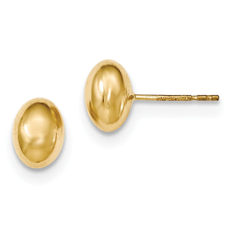 14K Gold Polished Post Earrings H1020 - shirin-diamonds