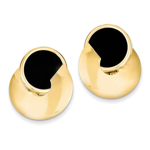 14k Onyx Fancy Earrings H621 - shirin-diamonds