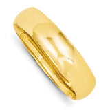 14k 11/16 Oversize High Polished Hinged Bangle Bracelet HP11/16O - shirin-diamonds