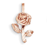 14k Rose-Gold Rose Charm K196 - shirin-diamonds