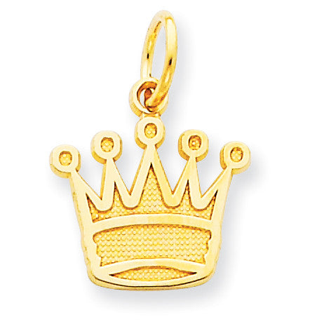 14k Kings Crown Charm K2751 - shirin-diamonds