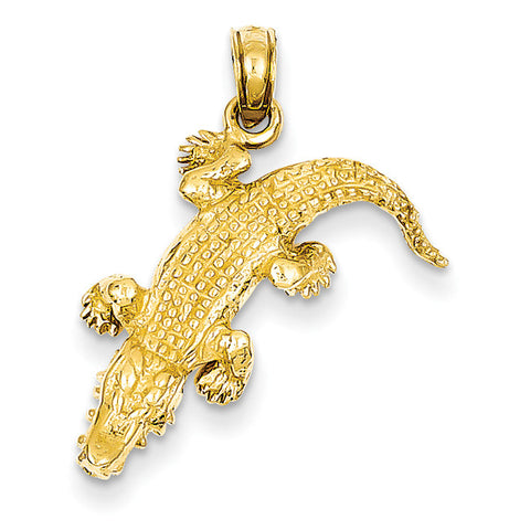 14k Alligator Pendant K3313 - shirin-diamonds
