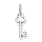 14k WG G Key Charm K3434G - shirin-diamonds