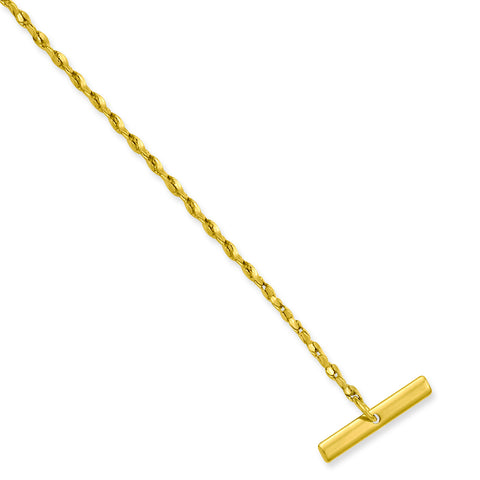 Gold-plated Nugget Tie Chain KW571 - shirin-diamonds