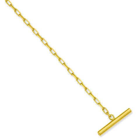 Gold-plated Cable Link Tie Chain KW572 - shirin-diamonds