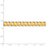 14k 3mm Open Concave Curb Chain LCR080 - shirin-diamonds