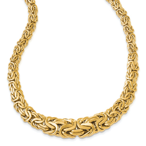 14k Polished Fancy Link Necklace