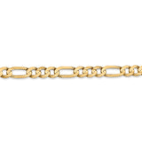 14k 3mm Concave Open Figaro Chain LFG080 - shirin-diamonds