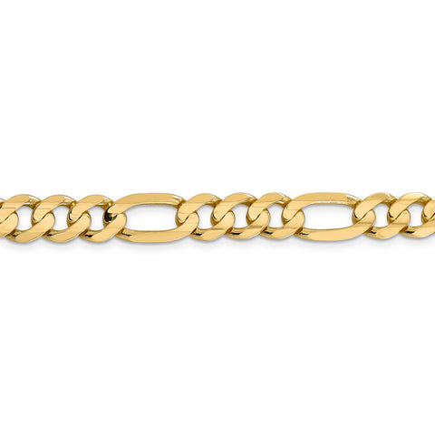 14k 8.75mm Concave Open Figaro Link Chain LFG220 - shirin-diamonds