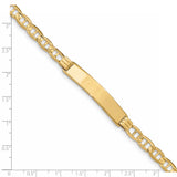10k Anchor Link ID Bracelet 10LID60 - shirin-diamonds