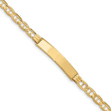 10k Anchor Link ID Bracelet 10LID60 - shirin-diamonds