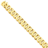 14k 7mm Hand-polished Traditional Link Bracelet LK117 - shirin-diamonds