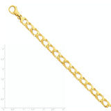 14k 8.6mm Polished Fancy Link Chain LK393 - shirin-diamonds
