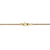 14k 1.3mm Solid D/C Machine-Made with Lobster Rope Chain M012L - shirin-diamonds