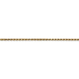 14k 1.3mm Solid D/C Machine-Made with Lobster Rope Chain M012L - shirin-diamonds
