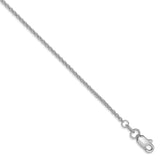 14k WG 1.5mm Solid Polished Cable Chain PEN137 - shirin-diamonds