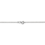 14k WG 1.5mm Solid Polished Cable Chain PEN137 - shirin-diamonds
