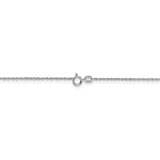 14k WG 1.1mm Baby Rope Chain PEN171 - shirin-diamonds