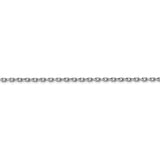 14k WG .8mm D/C Cable Chain PEN192 - shirin-diamonds