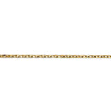 14k .95mm D/C Cable Chain PEN17 - shirin-diamonds