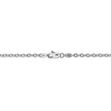 14k WG 2.20mm Cable Chain PEN189 - shirin-diamonds
