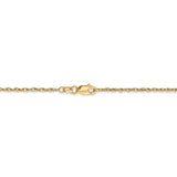 14k 1.3mm Heavy-Baby Rope Chain PEN6 - shirin-diamonds