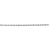 14k WG 1.3mm Heavy-Baby Rope Chain PEN90 - shirin-diamonds