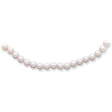 14k 6-7mm Round White Saltwater Akoya Cultured Pearl Necklace PL60A - shirin-diamonds