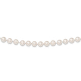 14k Gold 8-9mm Round White Saltwater Akoya Cultured Pearl Necklace PL80AA - shirin-diamonds