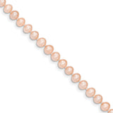 14k 5-6mm Pink Near Round Freshwater Cultured Pearl Bracelet PPN050 - shirin-diamonds