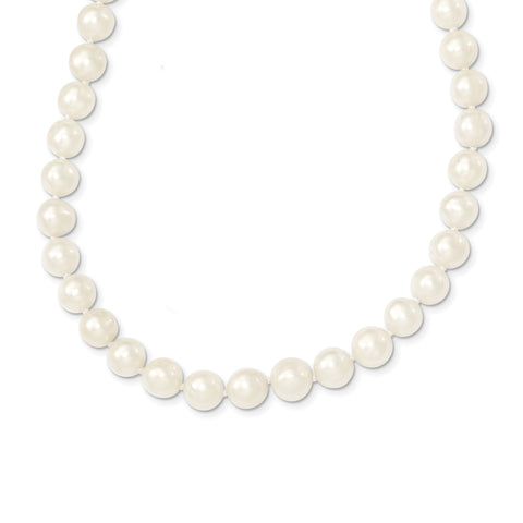 14k 7.5-9mm FW Cultured Pearl Necklace PR19 - shirin-diamonds