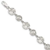 Sterling Silver Seashells & Sand Dollars Bracelet QA31 - shirin-diamonds
