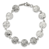 Sterling Silver Sand Dollars Bracelet QA32 - shirin-diamonds