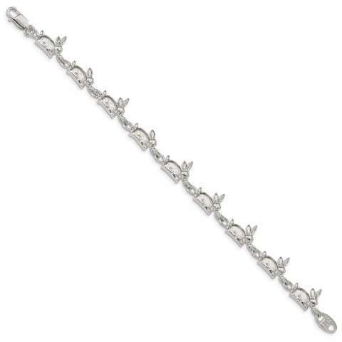 Sterling Silver Rabbits Bracelet QA4 - shirin-diamonds
