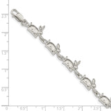 Sterling Silver Rabbits Bracelet QA4 - shirin-diamonds
