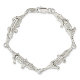 Sterling Silver Alligator Bracelet QA9 - shirin-diamonds