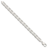 925 Sterling Silver 9.5mm Anchor Chain Bracelet