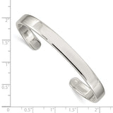 Sterling Silver 3mm Cuff Bangle QB310 - shirin-diamonds