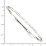 Sterling Silver Hammered Bangle QB550 - shirin-diamonds