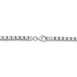 Sterling Silver .6mm Box Chain QBX012 - shirin-diamonds