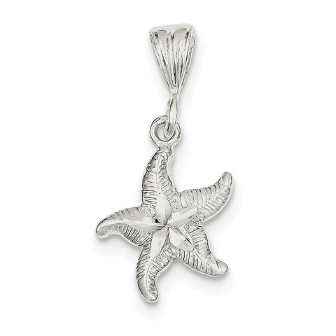 Sterling Silver Starfish Charm QC1651 - shirin-diamonds