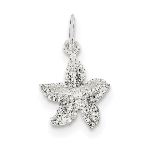Sterling Silver Starfish Charm QC1652 - shirin-diamonds