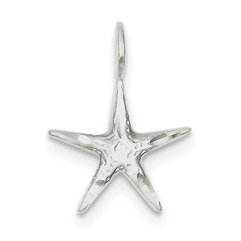 Sterling Silver Starfish Charm QC1656 - shirin-diamonds
