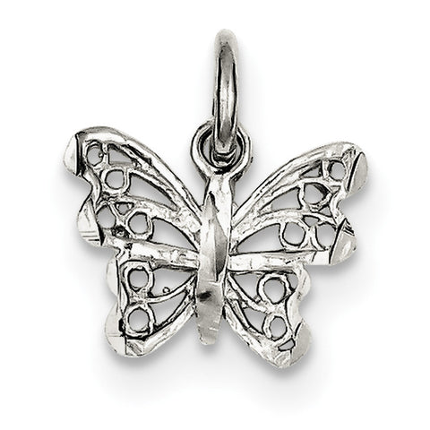Sterling Silver Butterfly Charm QC1696 - shirin-diamonds