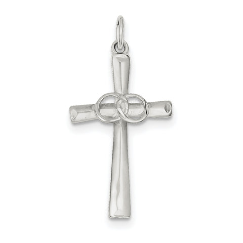 Sterling Silver Holy Matrimony Cross Pendant QC1849 - shirin-diamonds